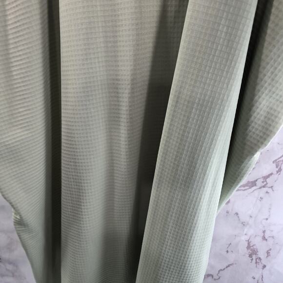 NRS Gown Robe Hooded Changing Poncho Micro Grid Fleece Camp Dress One Size Green - Picture 7 of 12